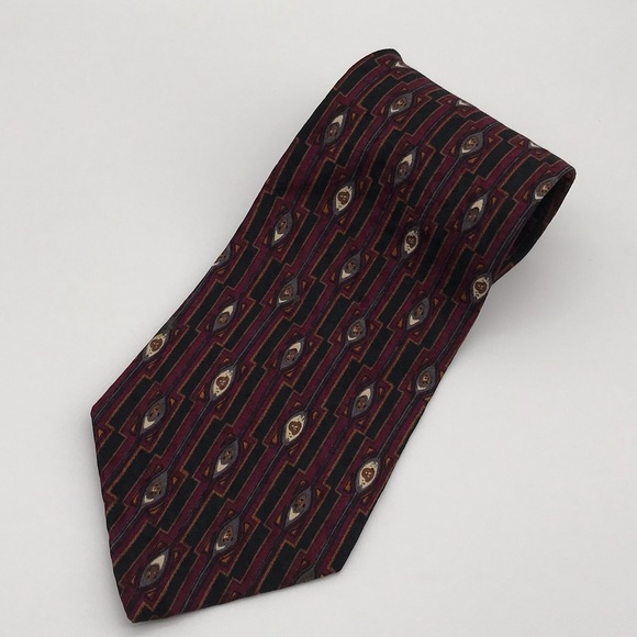 Nordstrom Mens Burgundy Silk Tie By J.Z. Richards 58” - Picture 3 of 5